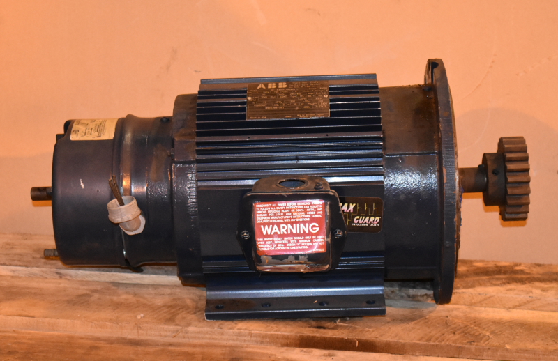 Induction Motor, Inverter Duty, Brake, 3HP, 1775 RPM, 230/460V, 6D184THTL, ABB