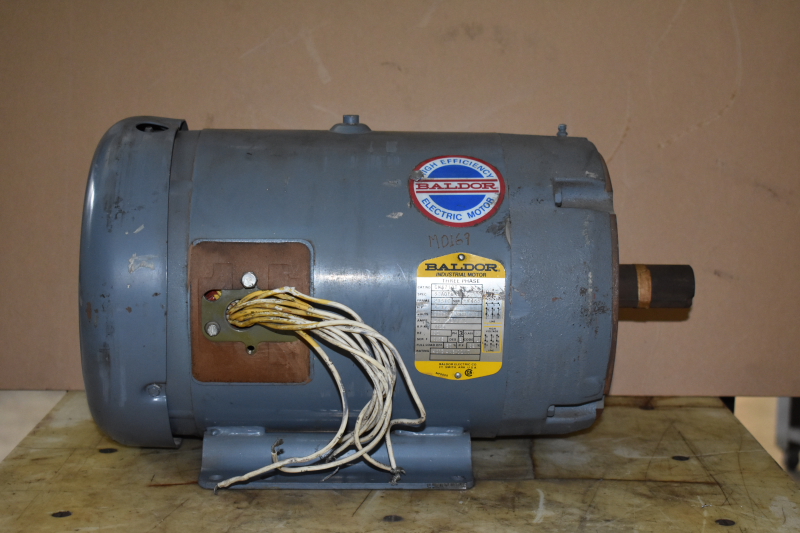 Electric Motor, 7-1/2 HP, 1725 RPM, 208/230/460V, 213C, CM3710T, Baldor