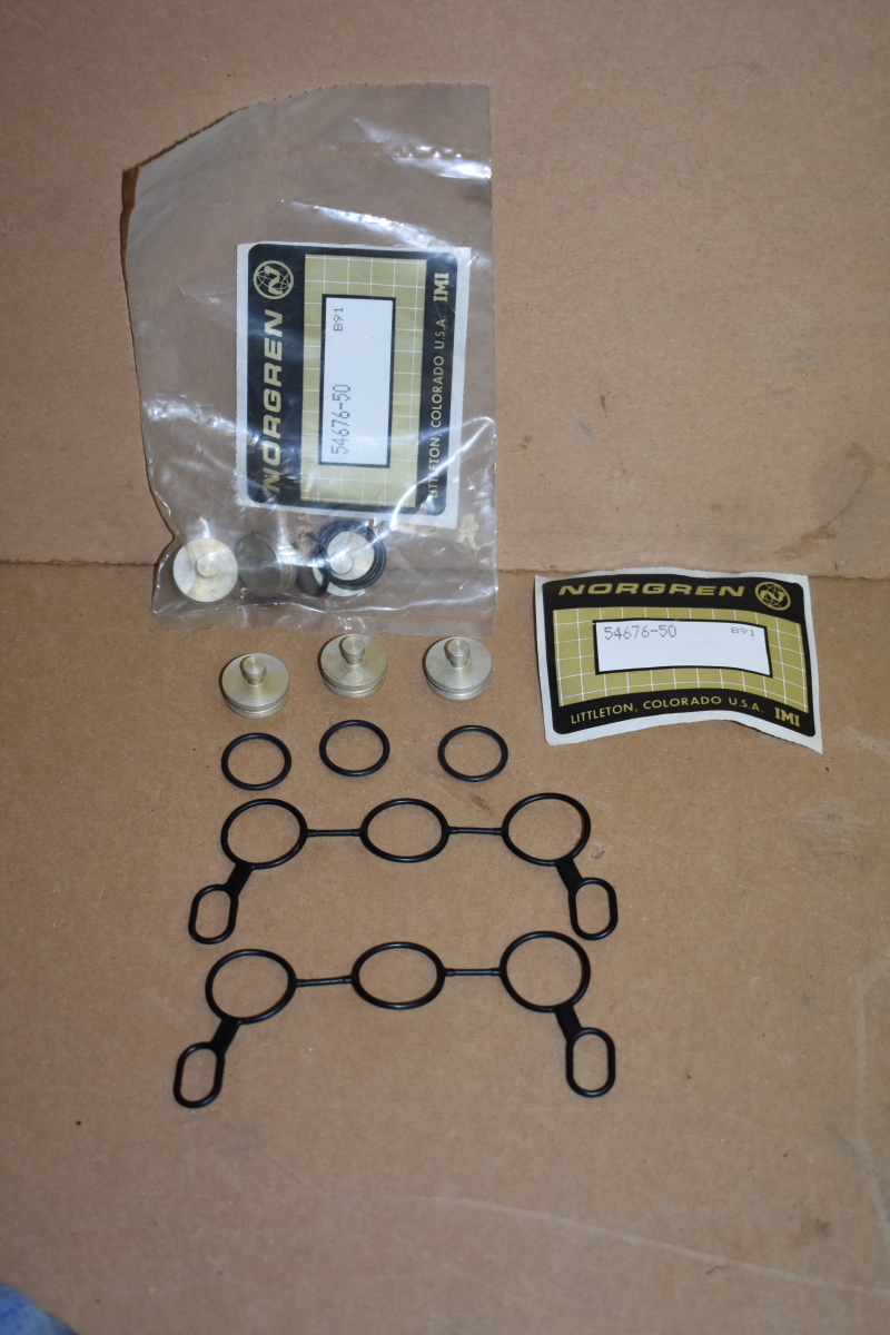 Norgen 54676-50 Isolating Plug Kit w/ Seals for Norgen 500 Valves, Lot of 2