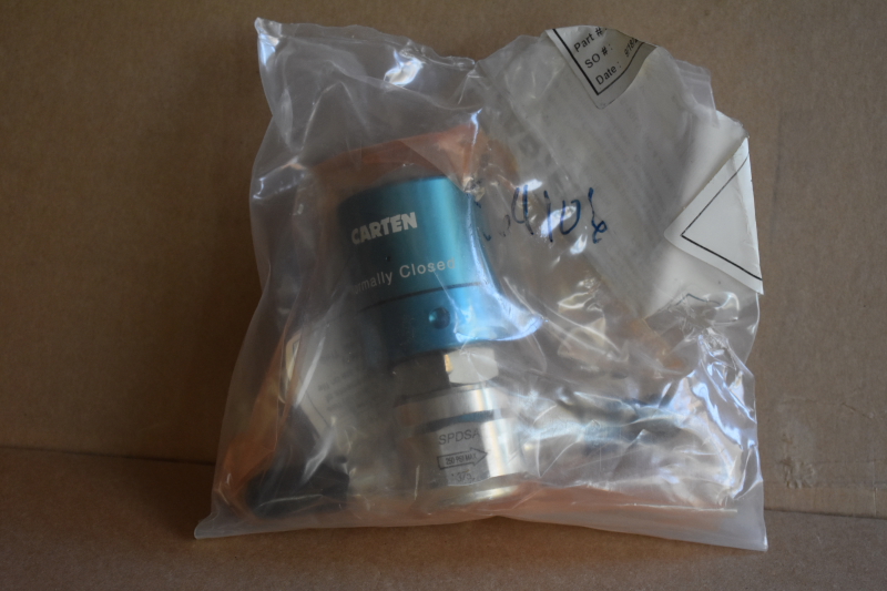 Diaphragm valve, Pneumatic, UHP, 250PSI, 3/8