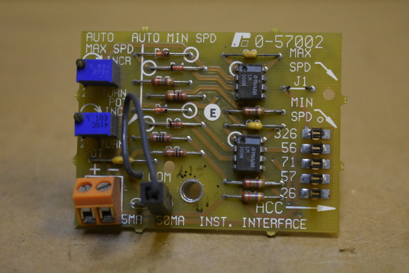 Speed preset interface PCB, 0-57002, Reliance Electric