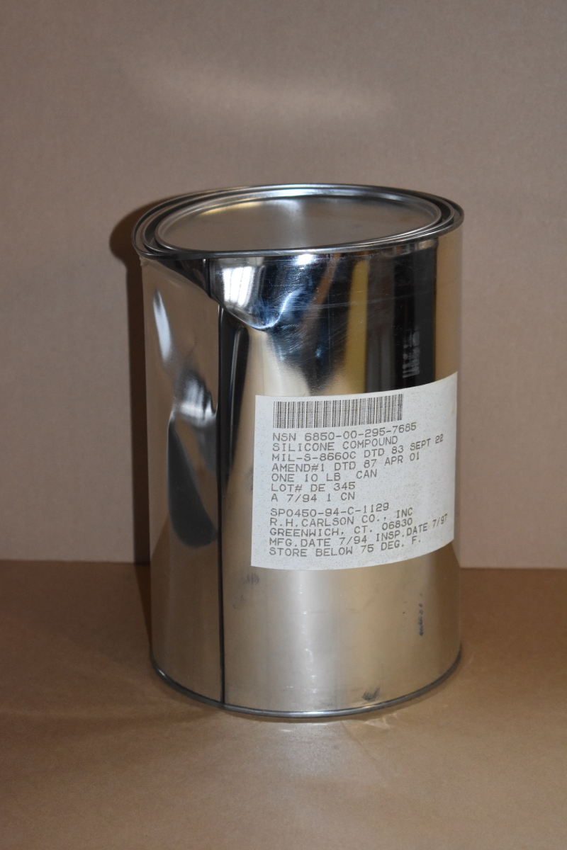Silicone Dielectric Grease, Lubricant, 10lb Bulk Can, FDA 21CFR 178.3570, Dented