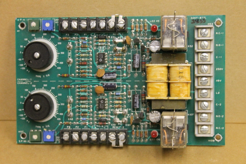 Overtemp controller 2 channel, -125 to +425 degF Type T, 340D-2606-1000, Watlow