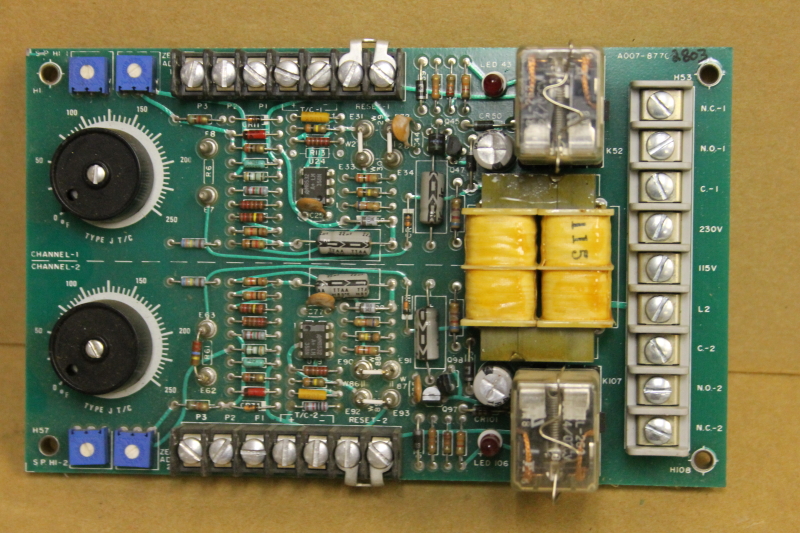 Overtemp controller 2 channel, 0 to +250 deg F, Type J, 340D-2600-1000, Watlow
