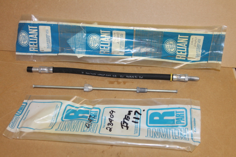 Brake hose and line, 23409, 22432, Reliant Motors