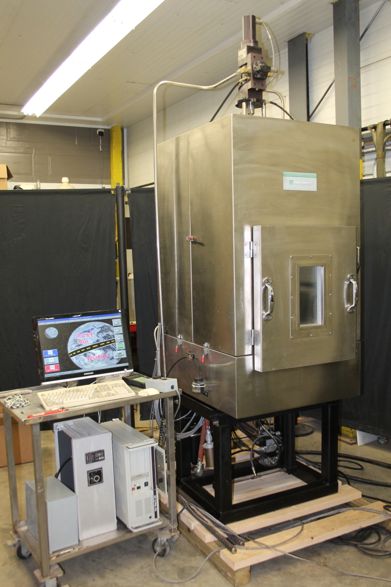 Superpave shear tester, SST, asphalt, servo hydraulic frame Interlaken