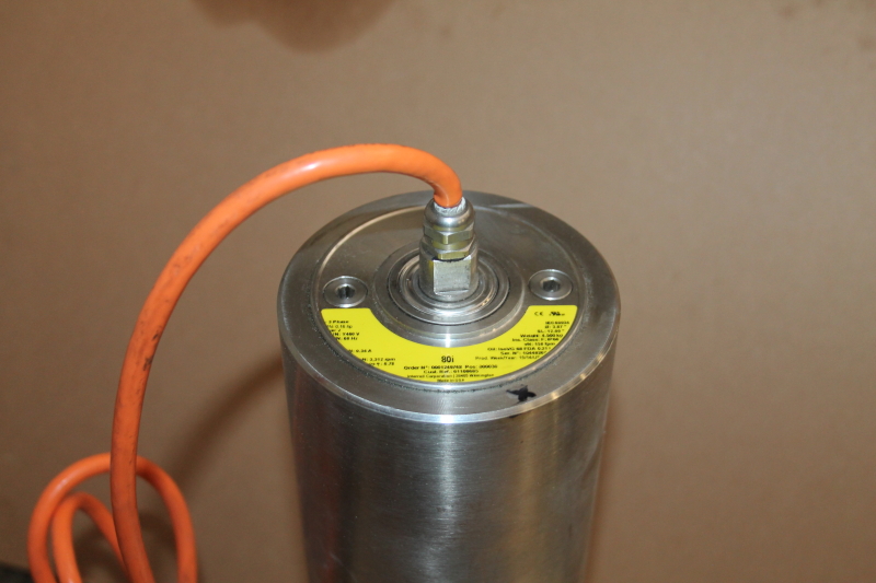 Drum motor, 0.16hp, 158 FPM, 460V 3ph, 3-15/16