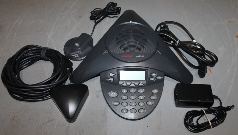 Avaya 4690 IP VoIP conference speaker, microphone, wall module