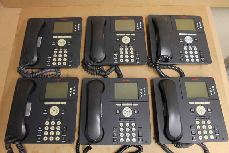 Avaya 9630G IP Phone, One-X, Gigabit, Lot of 6