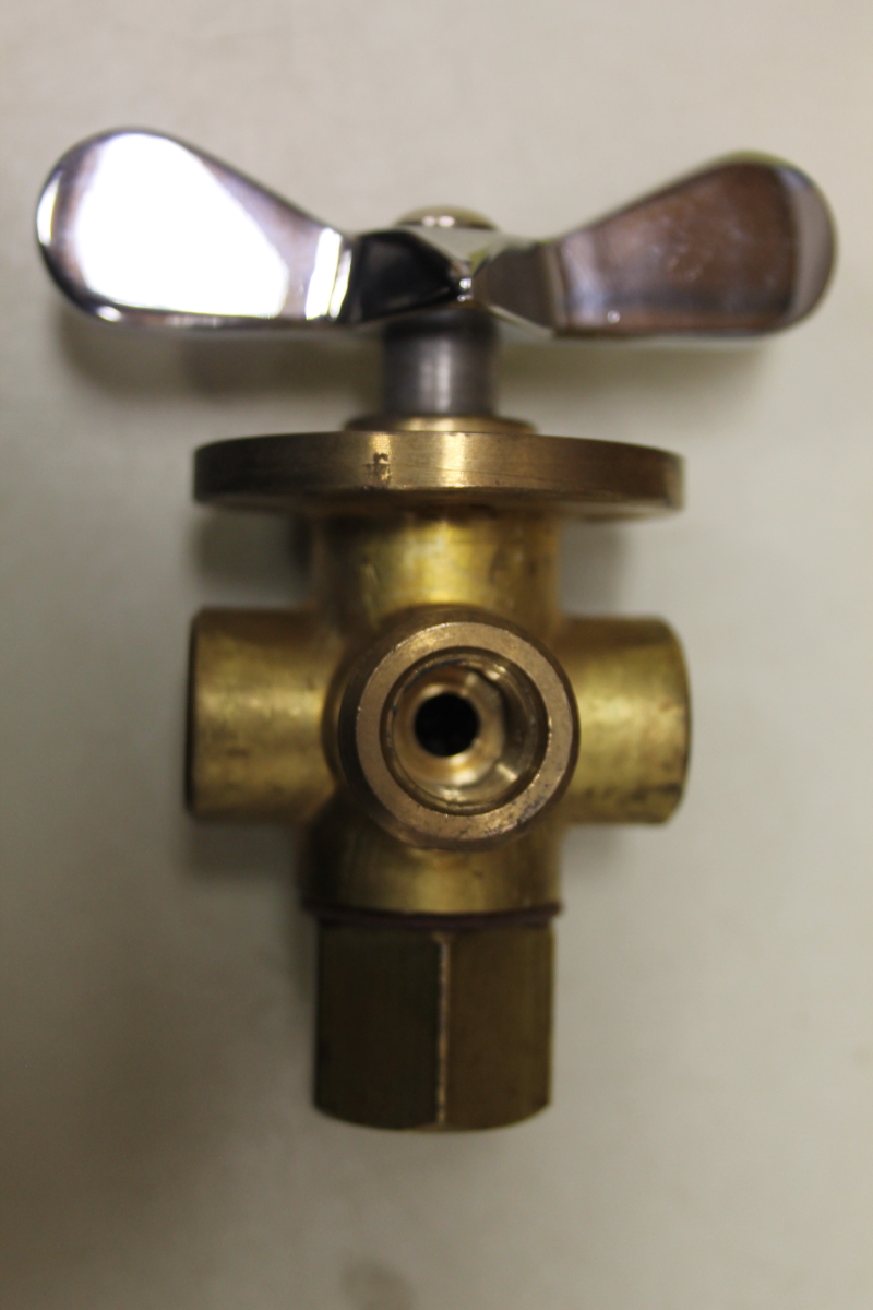 Conant Controls Selector Valve, 5 Way, Brass, 1/4