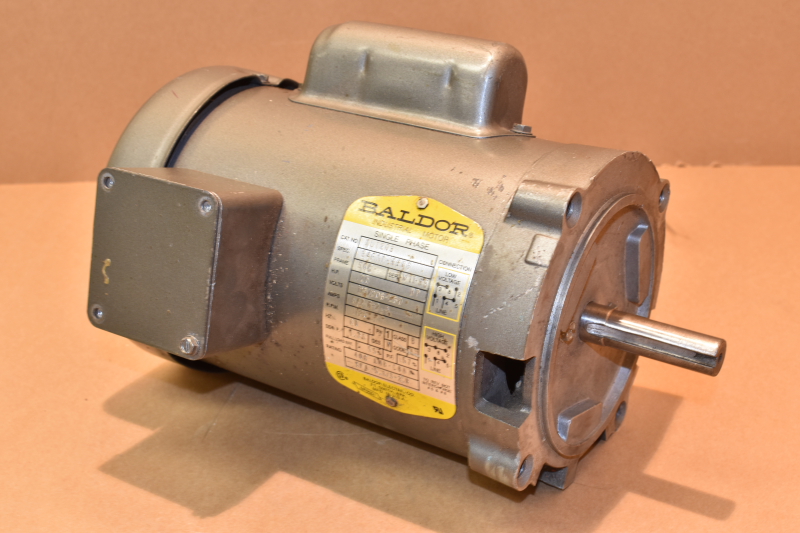 Baldor KL1203 Single Phase AC motor, 115/208-230V, 5/2.6-2.5A, 1725RPM, .25HP