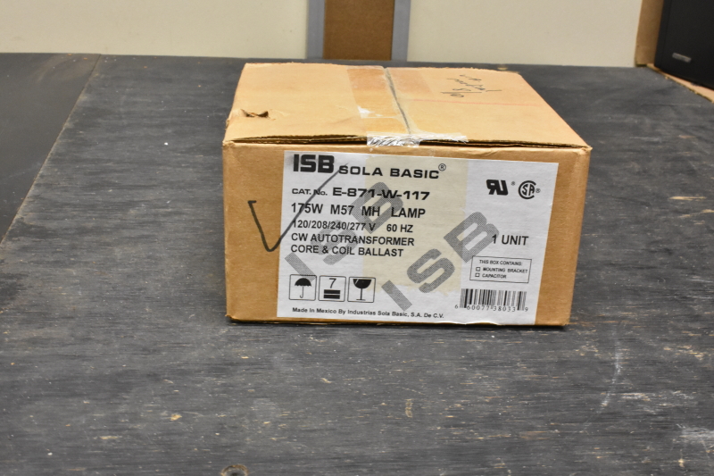 Metal Halide Ballast E-871-W-117 Sola