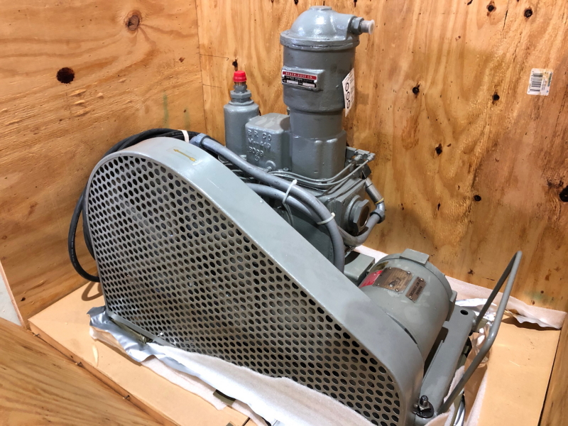 Beach Russ rotary piston vacuum pump 3/4 HP  18 CFM  NEW IN CRATE