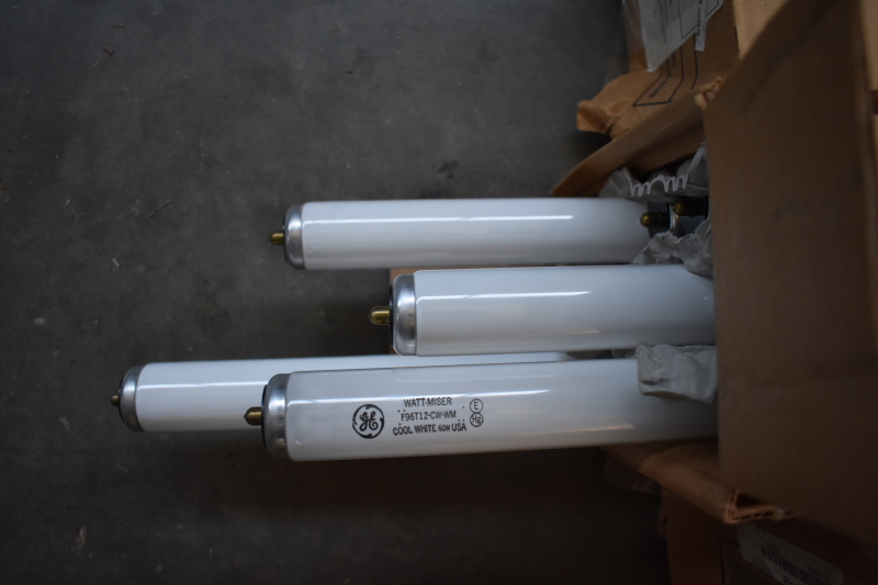 GE  Fluorescent Bulb F96T12/CW/WM  LOT OF THREE FULL CASES. LOCAL PICKUP ONLY.