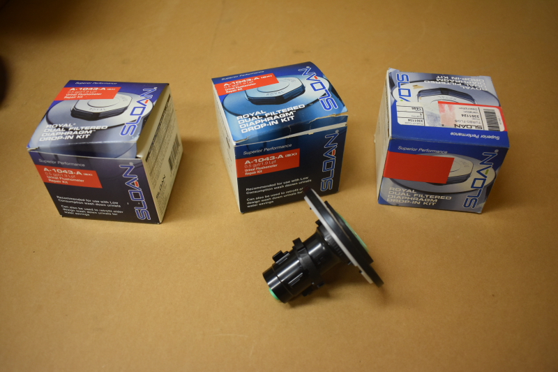 Sloan Royal urinal flushometer repair kit A-1043-A LOT OF THREE