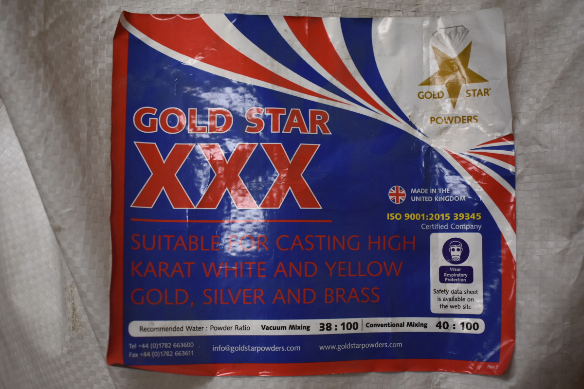 Gold Star XXX investment jewelry casting powder 50 lbs