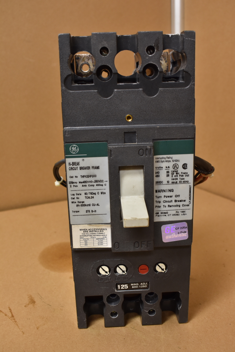 GENERAL ELECTRIC THFK224F000   225 Amp Breaker