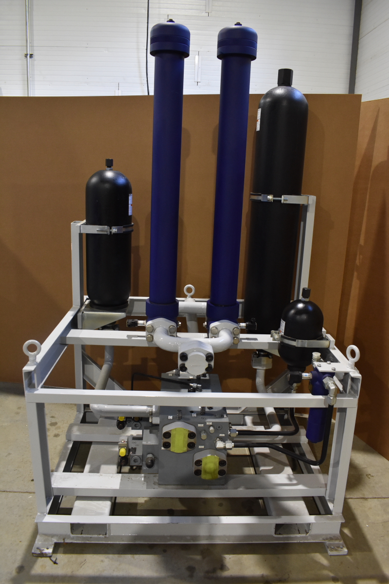 Servo hydraulic shaker rig HSM service manifold, accumulators, filters, Rexroth  250 GPM
