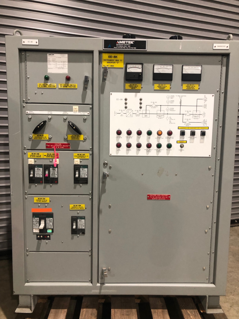 Ametek 10 KVA Ferroresonant UPS inverter 100VDC to 120VAC