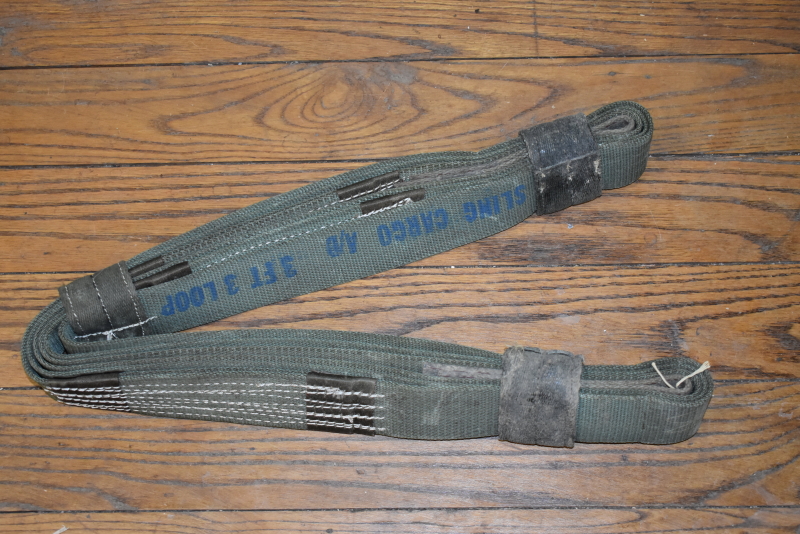 tow strap  3 ft cargo sling 3 loop Nylon surplus 63J4261-1 20,000 lb