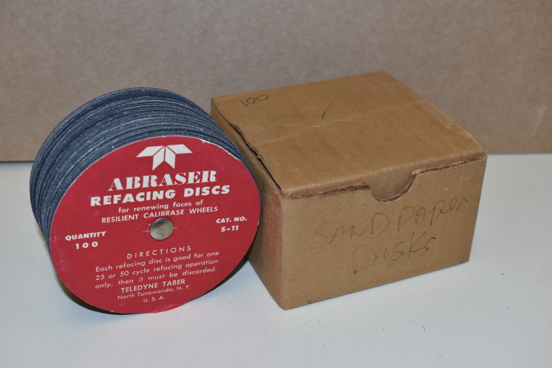 Taber refacing discs for abraser tester 150 grit S-11, box of 100