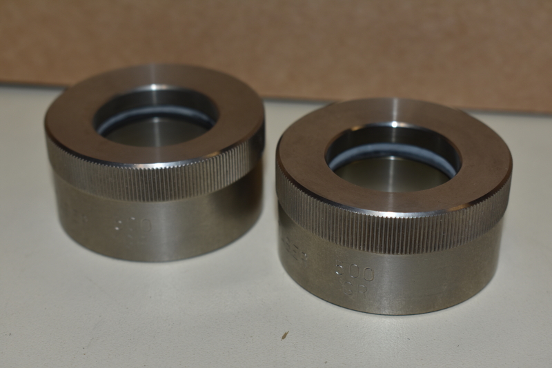 Taber abraser 500 gram auxiliary weights, pair UNUSED