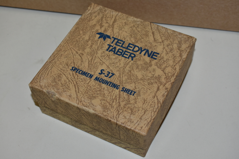 Taber S-37 sample mounting sheets box of 100